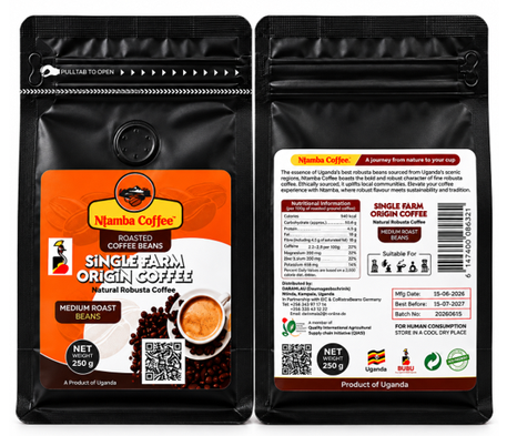 Premium Ugandan Single-Farm Robusta Coffee | Medium Roast | Ground & Whole Beans - Image 7